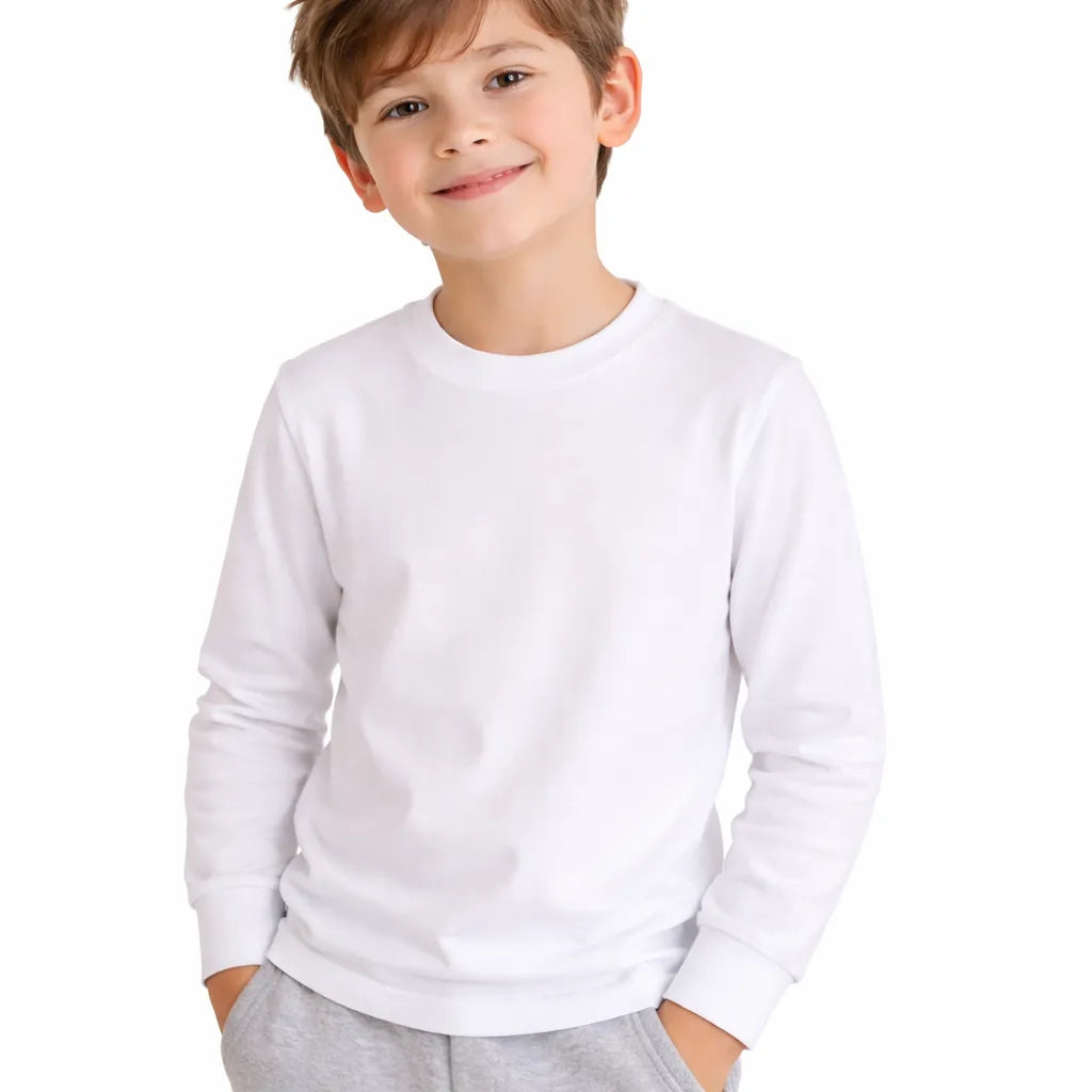 camiseta de algodon niño niña basico chile vuelta a clases 