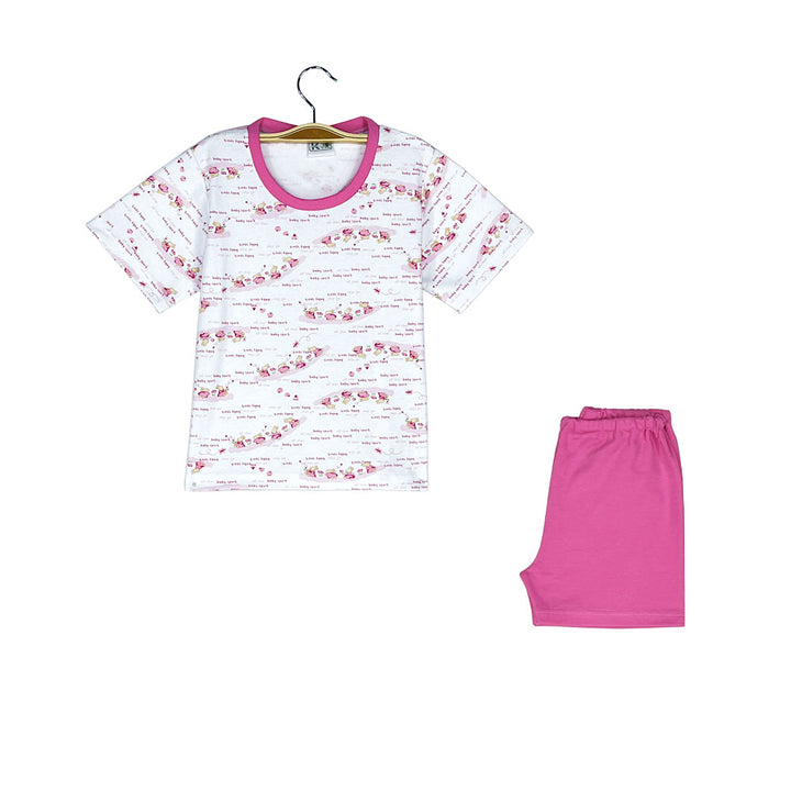 Pijama Infantil - Algodón 2 piezas Corto - Conejitas (Tallas 2 a 10)
