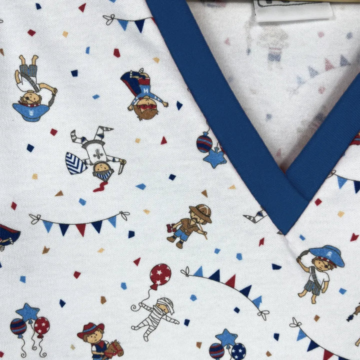 Pijama Infantil de Algodón 2 Piezas Corto | Estampado Disfraces | Pijamas Nabil