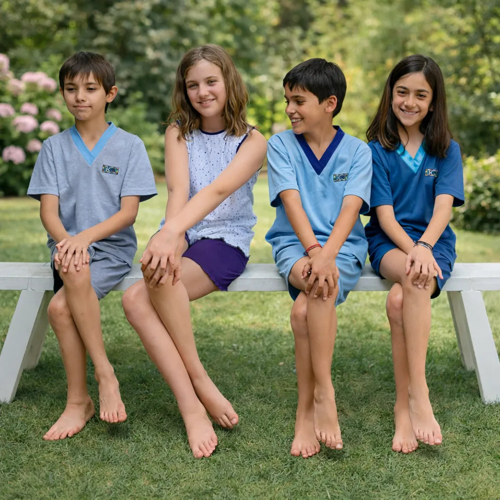 pijama corto algodon infantil niño niña chile