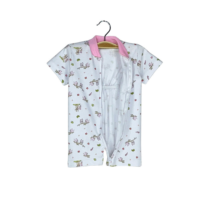 Pijama Bebé - Enterito de Algodón Corto - Frutos del Bosque (Tallas 0 a 2)