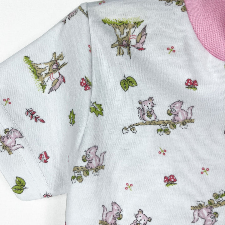 Pijama Bebé - Enterito de Algodón Corto - Frutos del Bosque (Tallas 0 a 2)