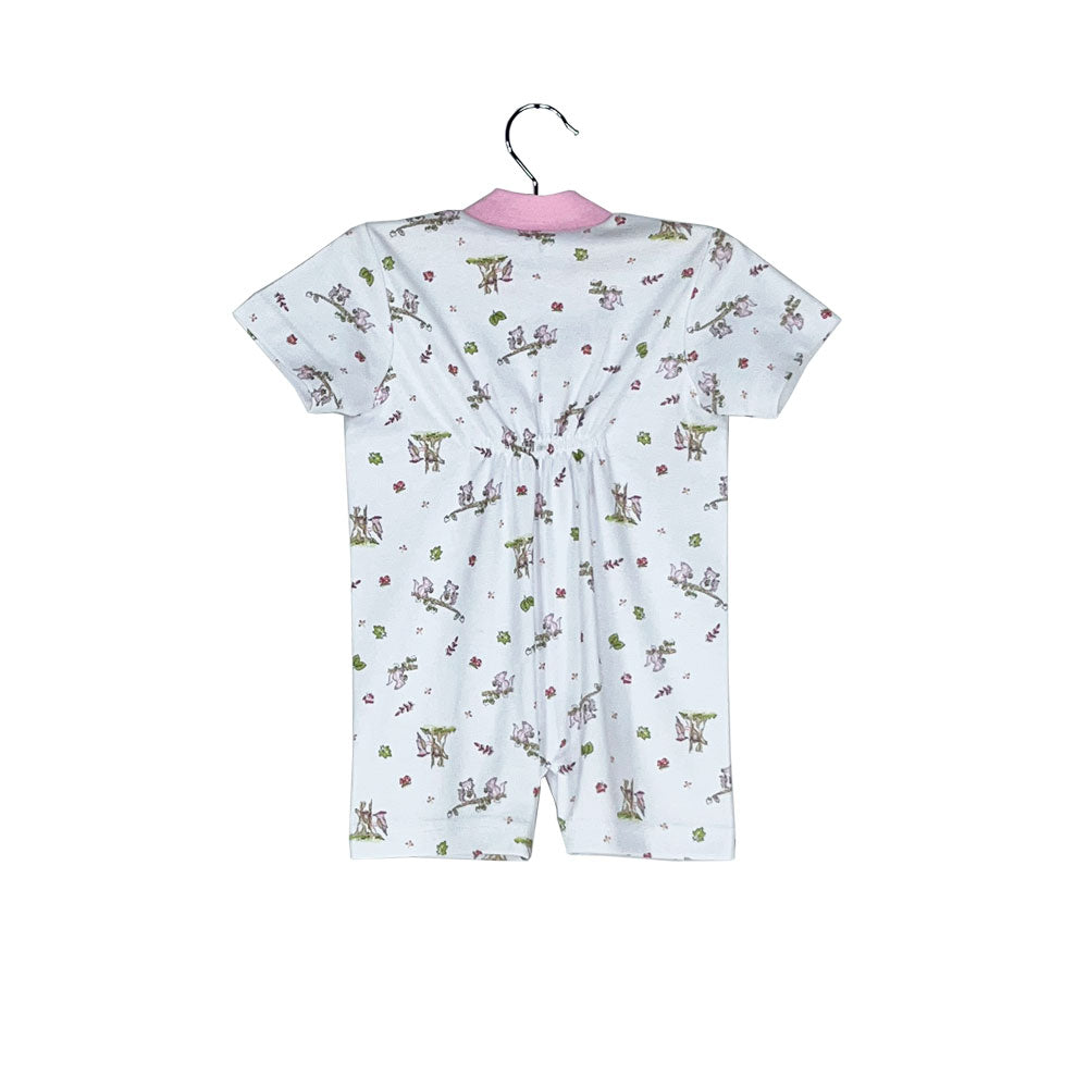 Pijama Bebé - Enterito de Algodón Corto - Frutos del Bosque (Tallas 0 a 2)