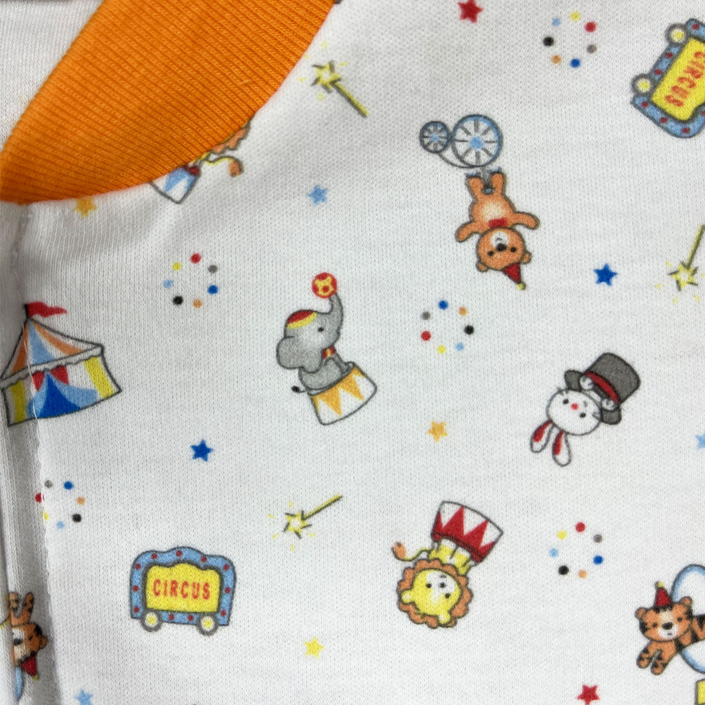 Pijama Infantil - Enterito de Algodón Corto - Circo (Tallas 4 a 10)