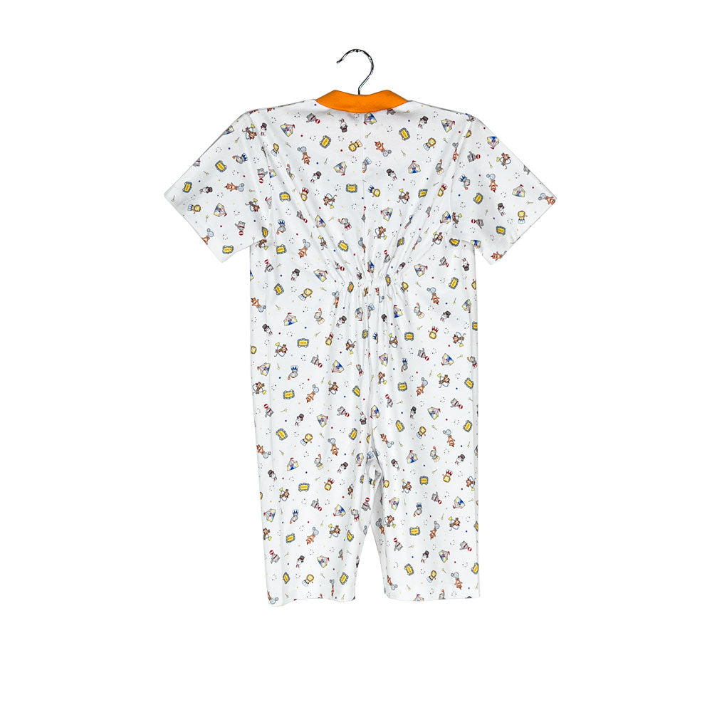 Pijama Infantil - Enterito de Algodón Corto - Circo (Tallas 4 a 10)