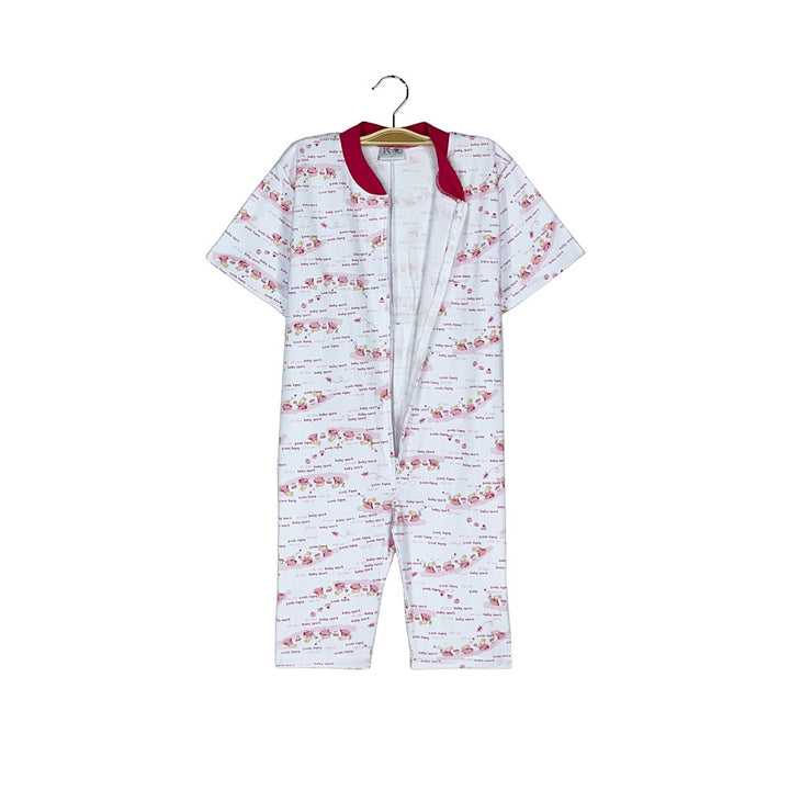 Pijama Infantil - Enterito de Algodón Corto - Conejitas (Tallas 4 a 10)