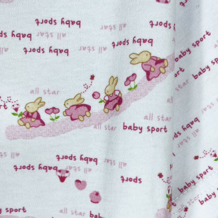 Pijama Infantil - Enterito de Algodón Corto - Conejitas (Tallas 4 a 10)