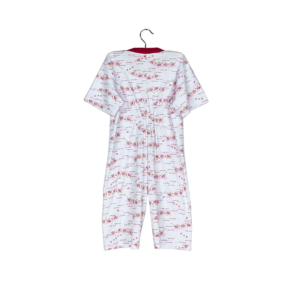Pijama Infantil - Enterito de Algodón Corto - Conejitas (Tallas 4 a 10)