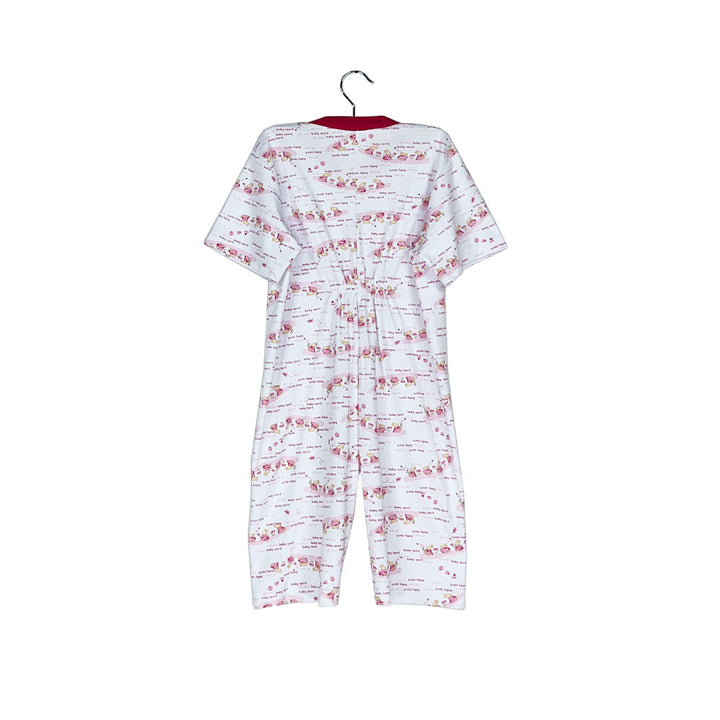 Pijama Infantil - Enterito de Algodón Corto - Conejitas (Tallas 4 a 10)