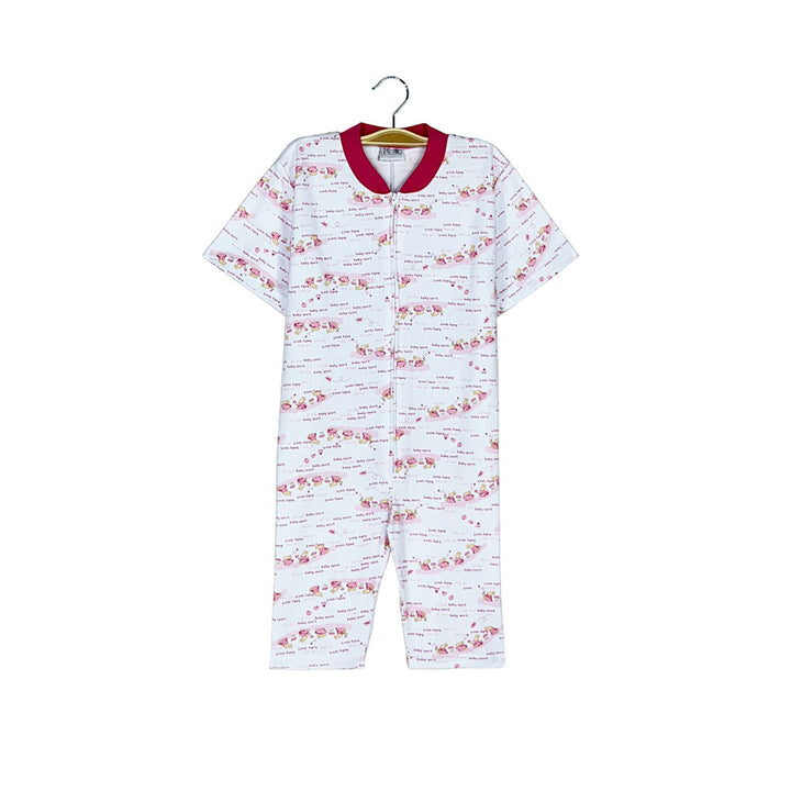 Pijama Infantil - Enterito de Algodón Corto - Conejitas (Tallas 4 a 10)