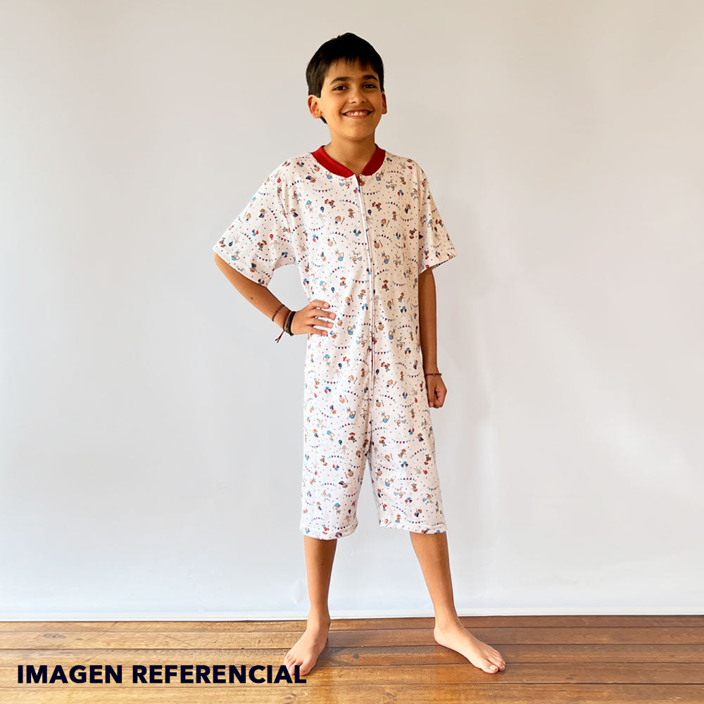 Pijama Infantil - Enterito de Algodón Corto - Disfraces - (Tallas 4 a 12)