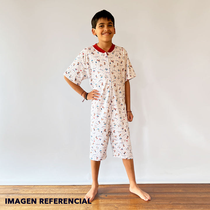 Pijama Infantil - Enterito de Algodón Corto - Disfraces - (Tallas 4 a 12)
