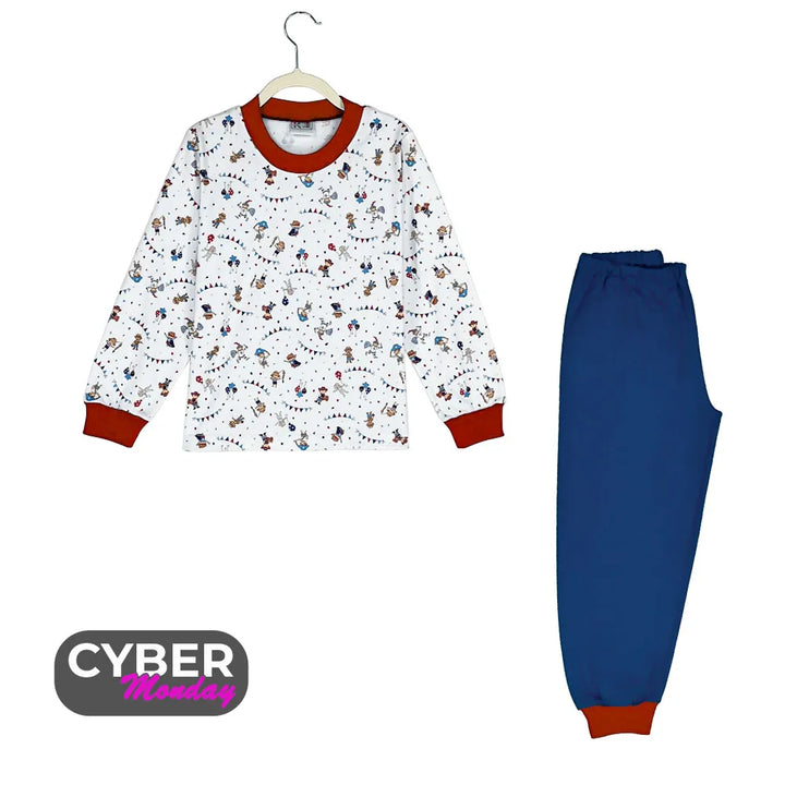 Pijama Infantil de Algodón (2 piezas) Estampado DISFRACES (Tallas 2 a 12)