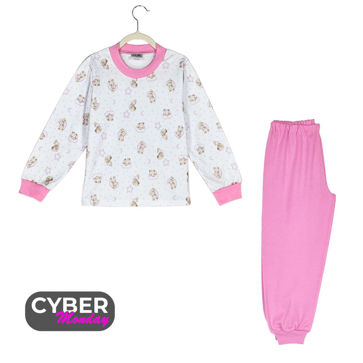 Pijama Algodón Niña 2 Piezas OSAS LUNA (Unisex, tallas 2 - 12)