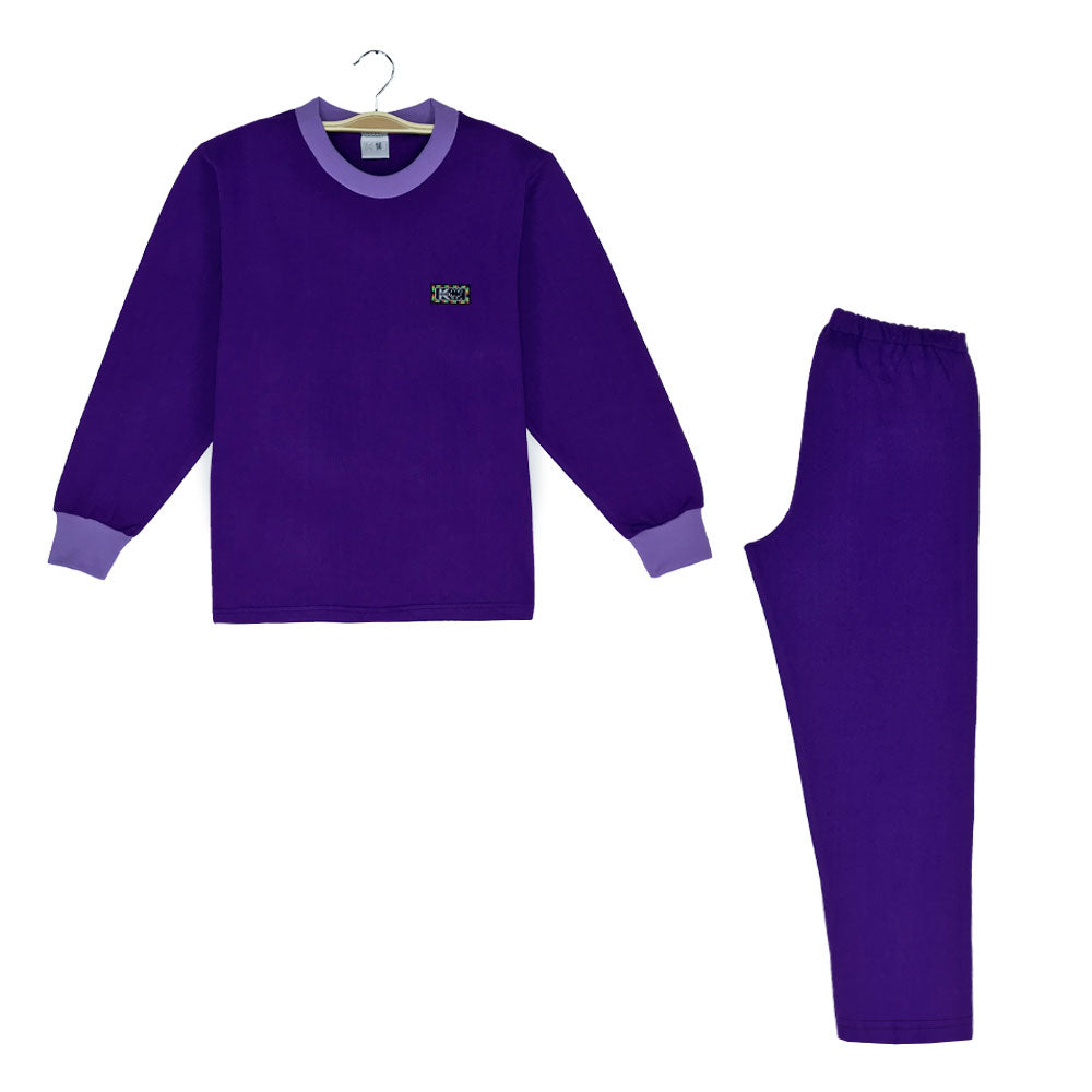 pijama dos piezas franela algodon adulto invierno chile morado