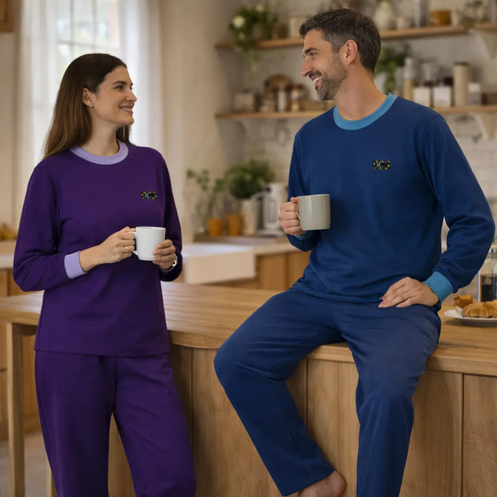 Pijama Franela Algodón 2 Piezas Adulto | 14 a 20 | Colores Lisos | Pijamas Nabil