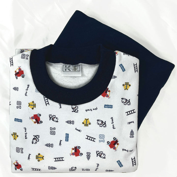 Pijama Infantil - 2 piezas Franela - Bomberos (Tallas 2 a 12)