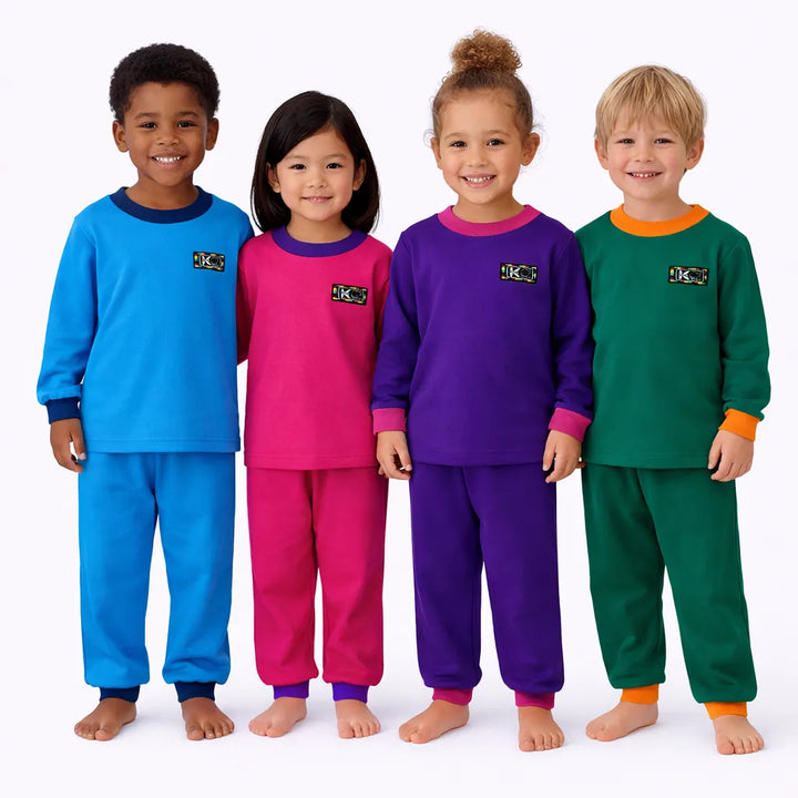 Pijama Franela Algodón 2 Piezas Infantil | Tallas 4 y 6 | Colores Lisos | Pijamas Nabil