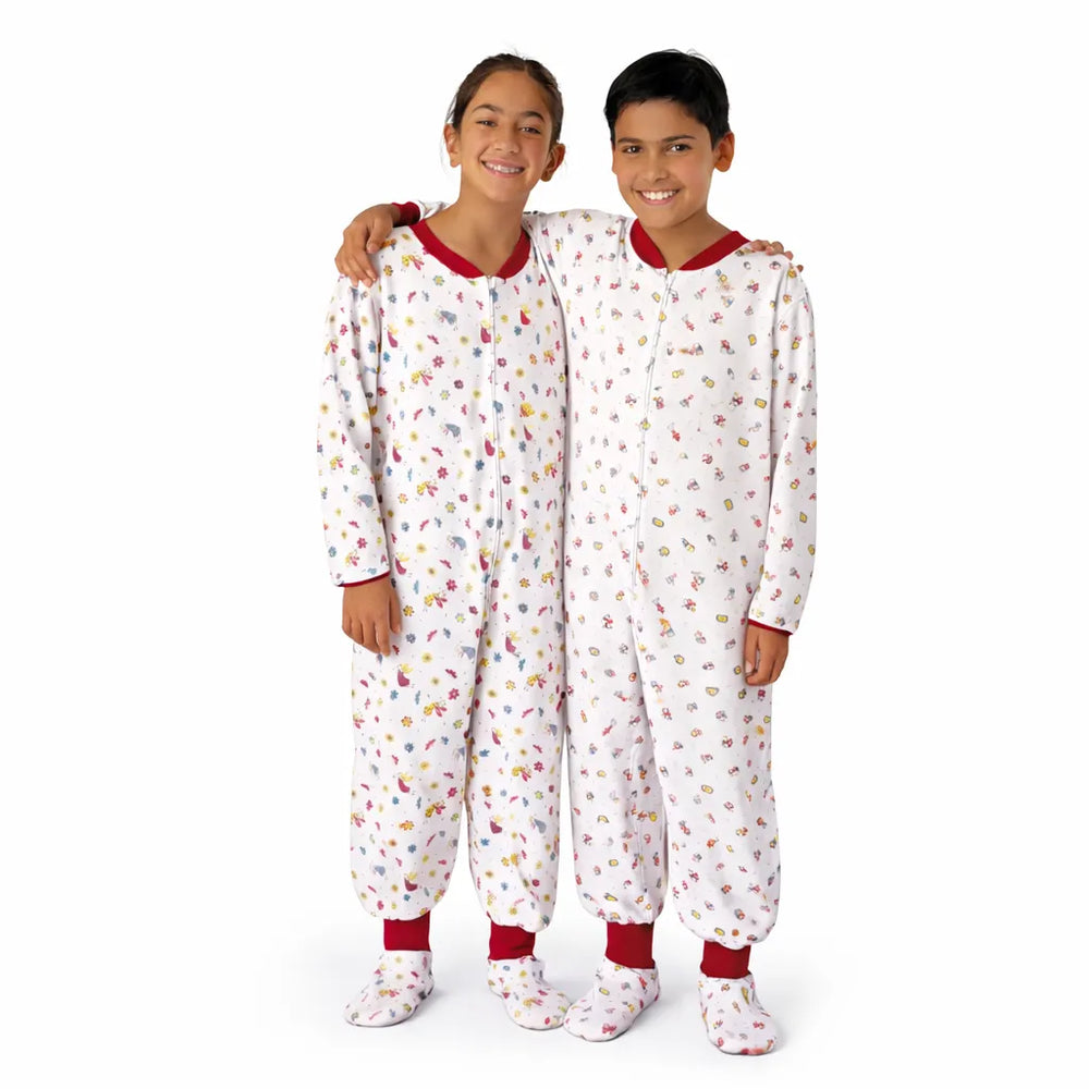 enterito de franela algodon con patitas de invierno chile