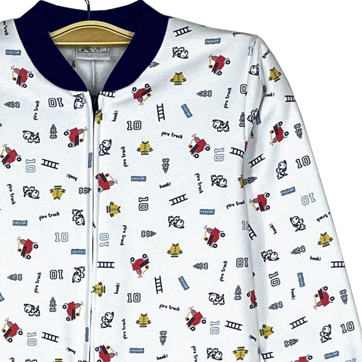 Enterito de franela algodon niño con patitas chile