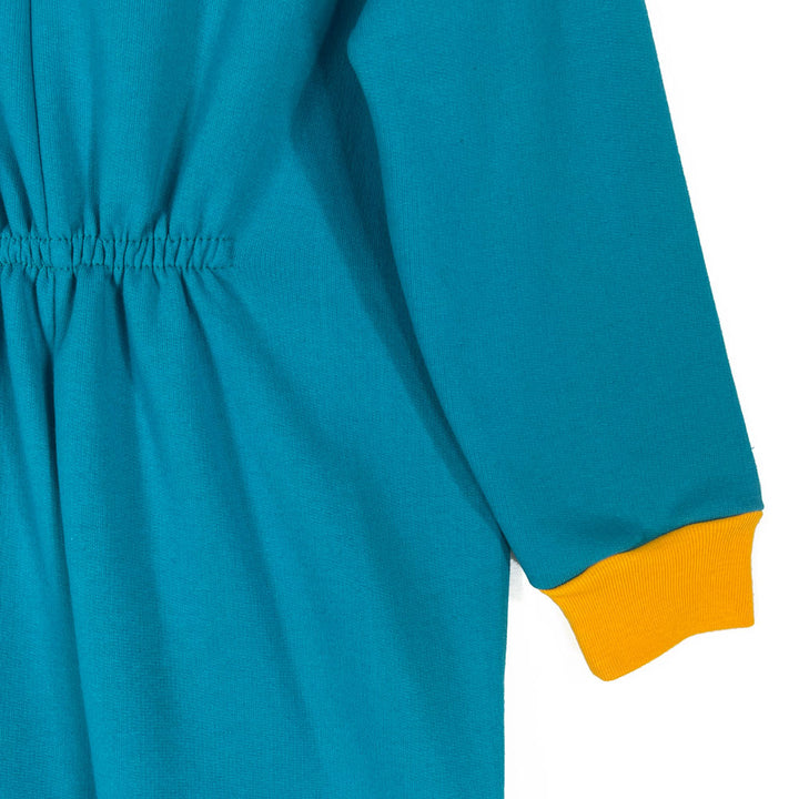 Pijama Infantil - Enterito Franela - Verde Esmeralda (Tallas 1 a 12)