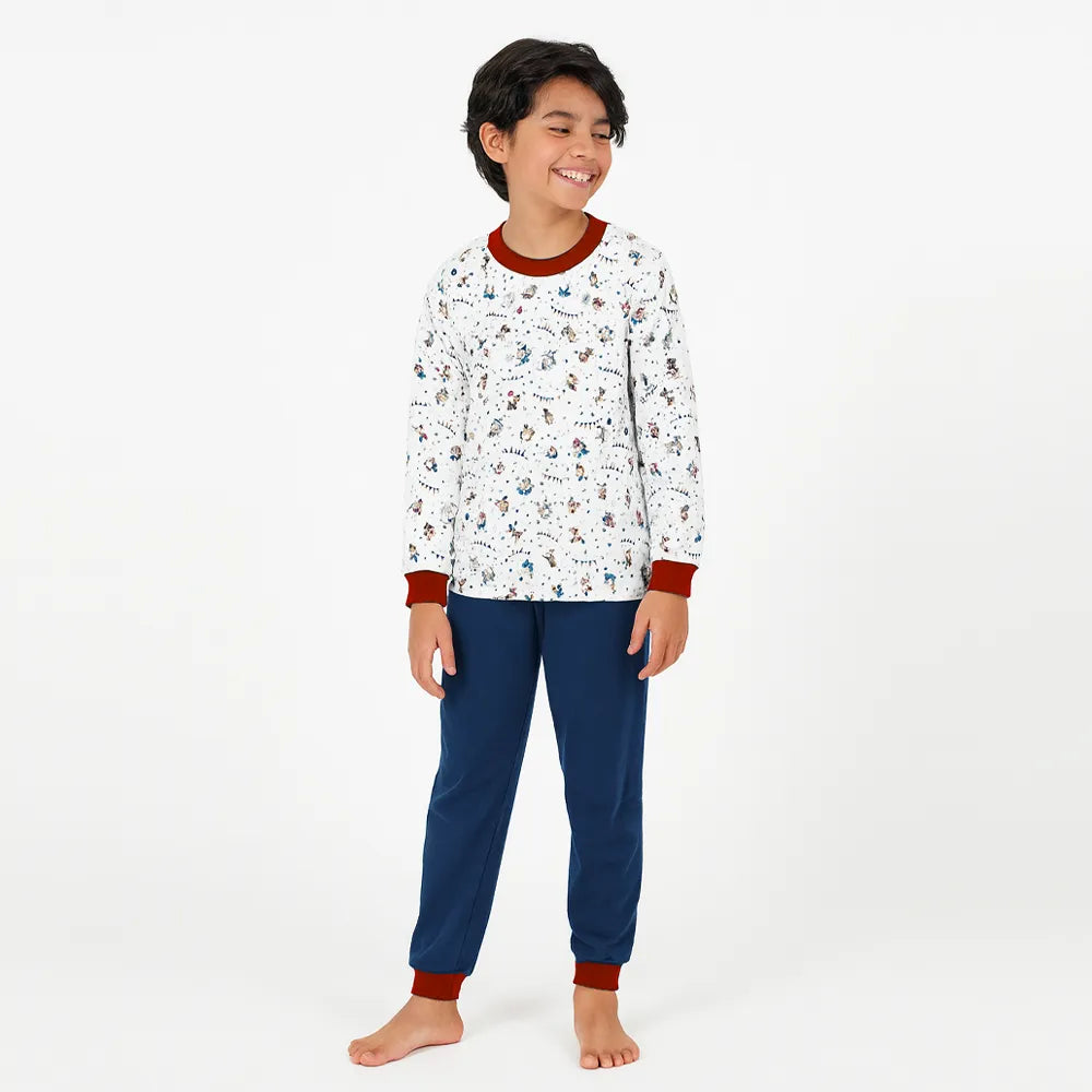 Pijama Infantil de Algodón (2 piezas) Estampado DISFRACES (Tallas 2 a 12)