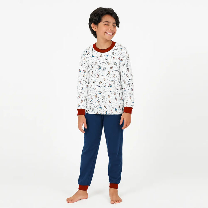 Pijama Infantil de Algodón (2 piezas) Estampado DISFRACES (Tallas 2 a 12)