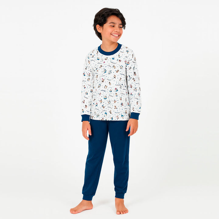 Pijama Infantil de Algodón (2 piezas) Estampado DISFRACES (Tallas 2 a 12)