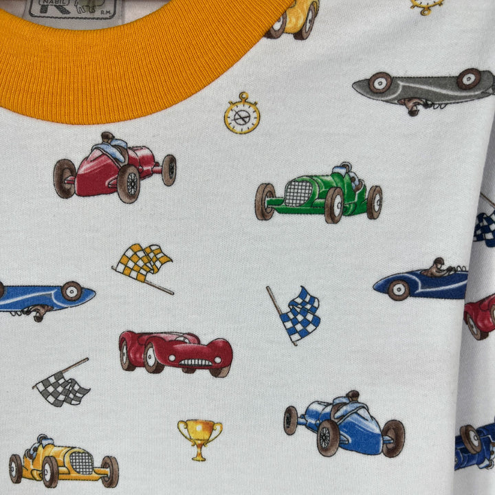 Pijama Infantil - Algodón 2 piezas largo - Autos de Carrera (Tallas 2 a 10)