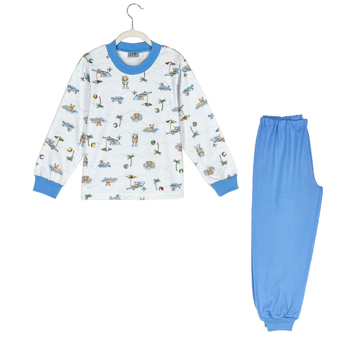 Pijama Infantil de Algodón (2 piezas) Estampado PERRITOS (Tallas 2 a 12)