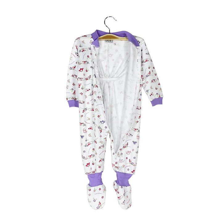 Pijama Bebé - Enterito de Algodón - Pajaritas (Tallas 0 a 2)