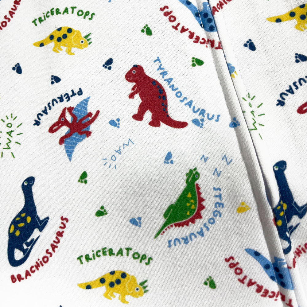 Pijama Bebé - Enterito Algodón - Dinosaurios (Tallas 0 a 2)
