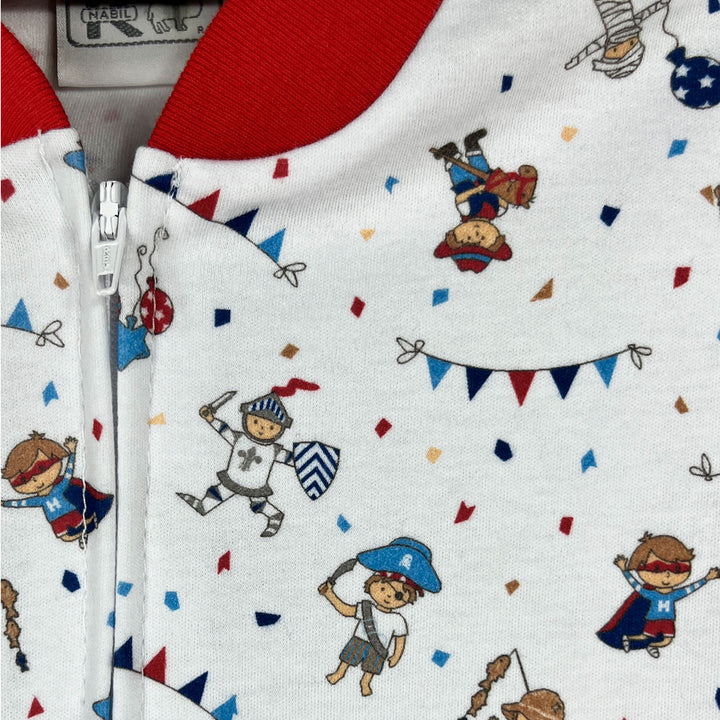Pijama Bebé de Algodón (Enterito) Estampado DISFRACES (Tallas 0 a 2)