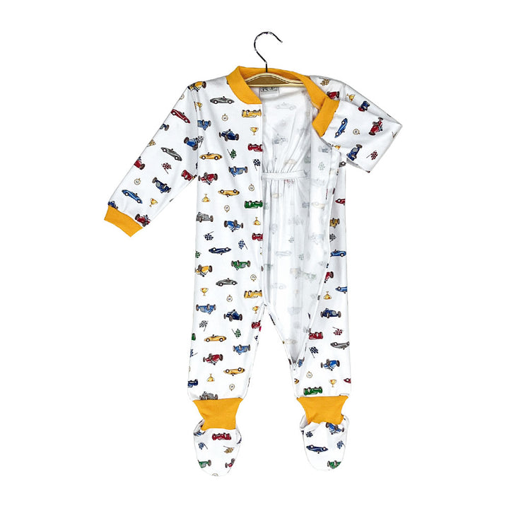 Pijama Bebé - Enterito Algodón - Autos de carrera (Tallas 0 a 2)
