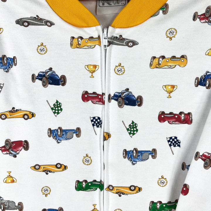 Pijama Bebé - Enterito Algodón - Autos de carrera (Tallas 0 a 2)