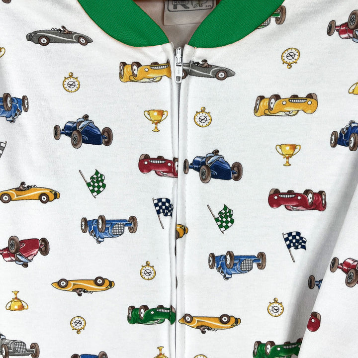Enterito Franela Algodón Bebé | 0 y 1  | Estampado Autos F1 | Pijamas Nabil