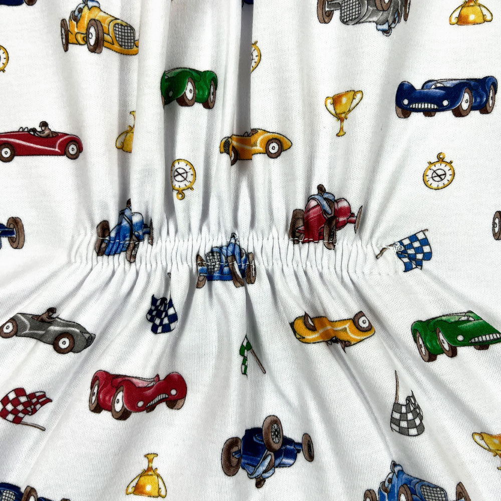 Enterito Franela Algodón Bebé | 0 y 1  | Estampado Autos F1 | Pijamas Nabil