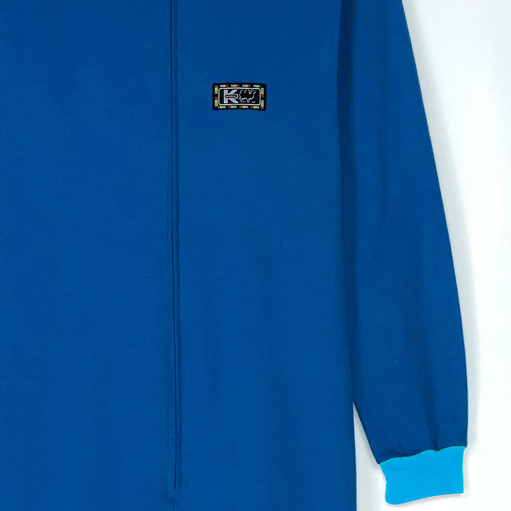 Pijama Infantil - Enterito de Algodón - Azul Petróleo (Tallas 10 y 12)