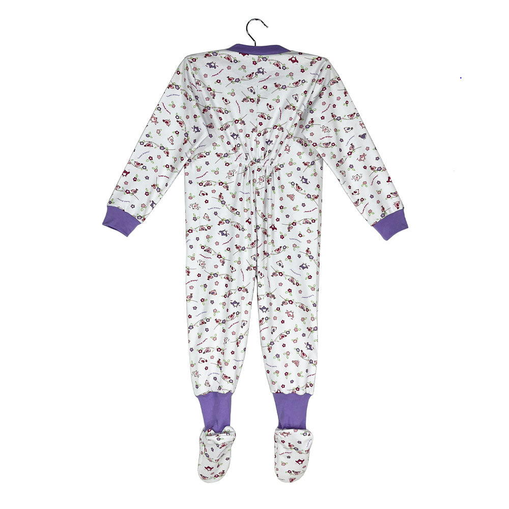 Pijama Infantil - Enterito de Algodón - Pajaritas (Tallas 4 a 10)