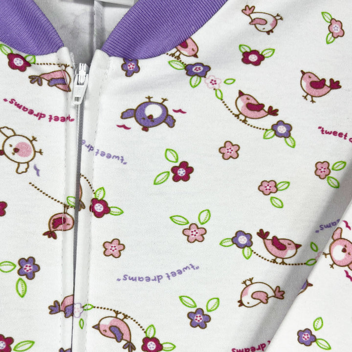 Pijama Infantil - Enterito de Algodón - Pajaritas (Tallas 4 a 10)