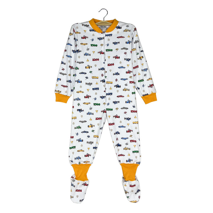 Pijama Infantil - Enterito de Algodón - Autos de Carrera (Tallas 4 a 10)