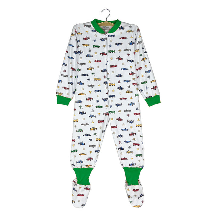 Pijama Infantil - Enterito de Algodón - Autos de Carrera (Tallas 4 a 10)