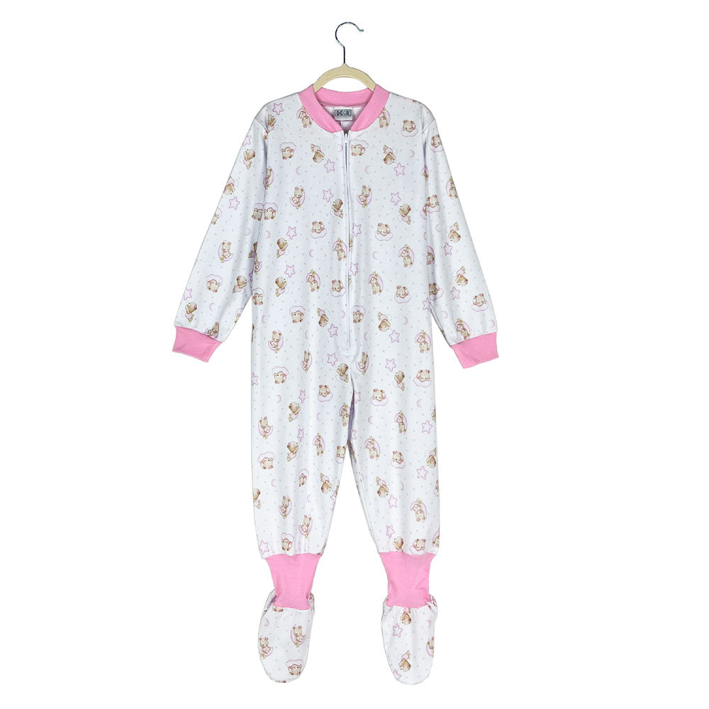 Pijama Infantil Algodón (Enterito) Estampado OSITAS LUNA (Tallas 4 a 12)