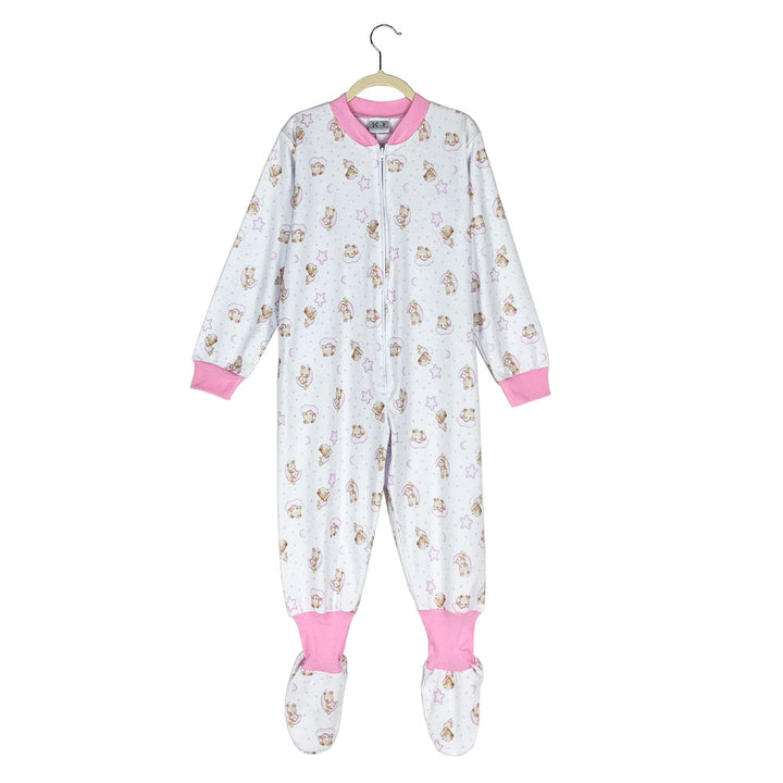 Pijama Infantil Algodón (Enterito) Estampado OSITAS LUNA (Tallas 4 a 12)
