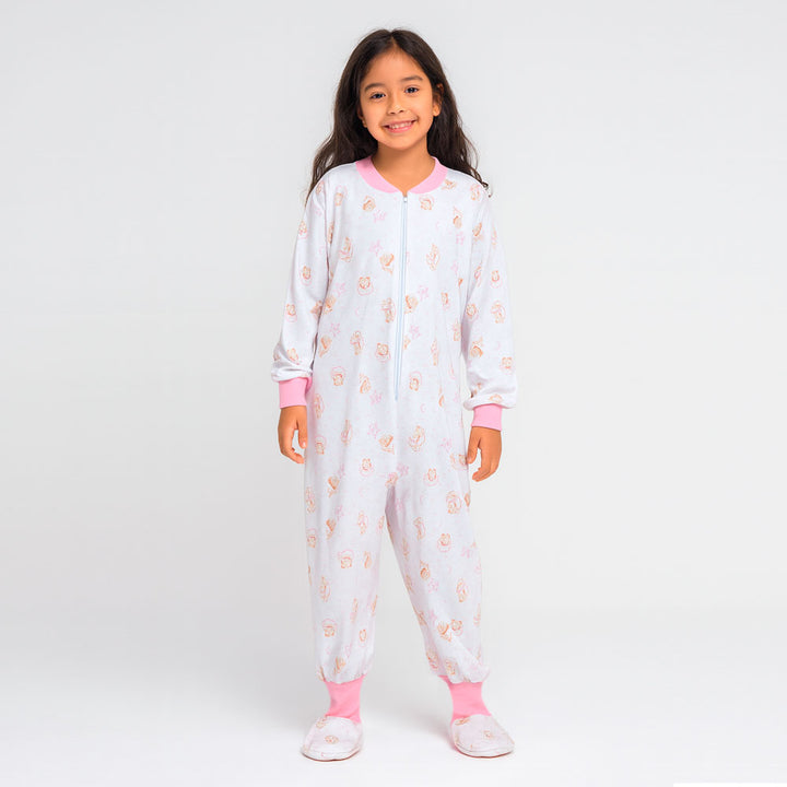 Pijama Infantil Algodón (Enterito) Estampado OSITAS LUNA (Tallas 4 a 12)