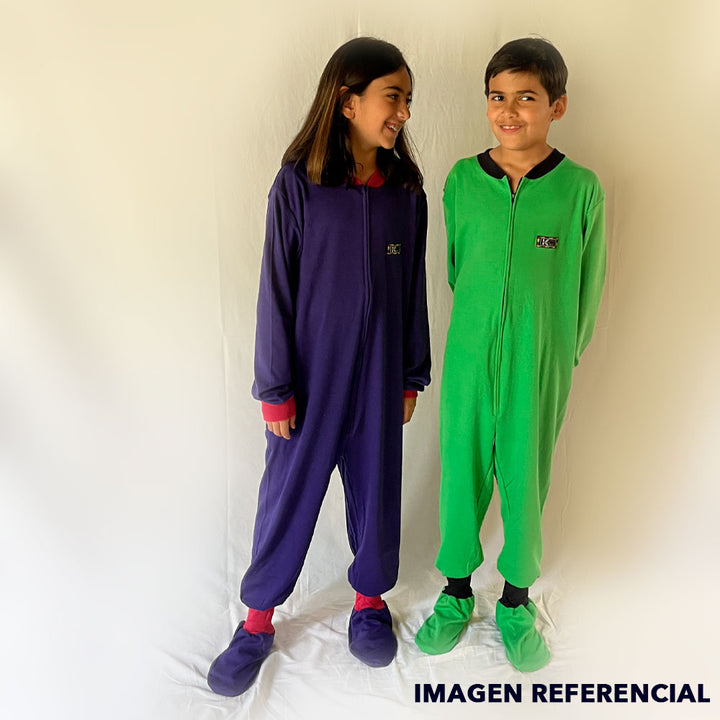 Pijama Infantil - Enterito de Algodón - Verde Heineken (Tallas 10 y 12)