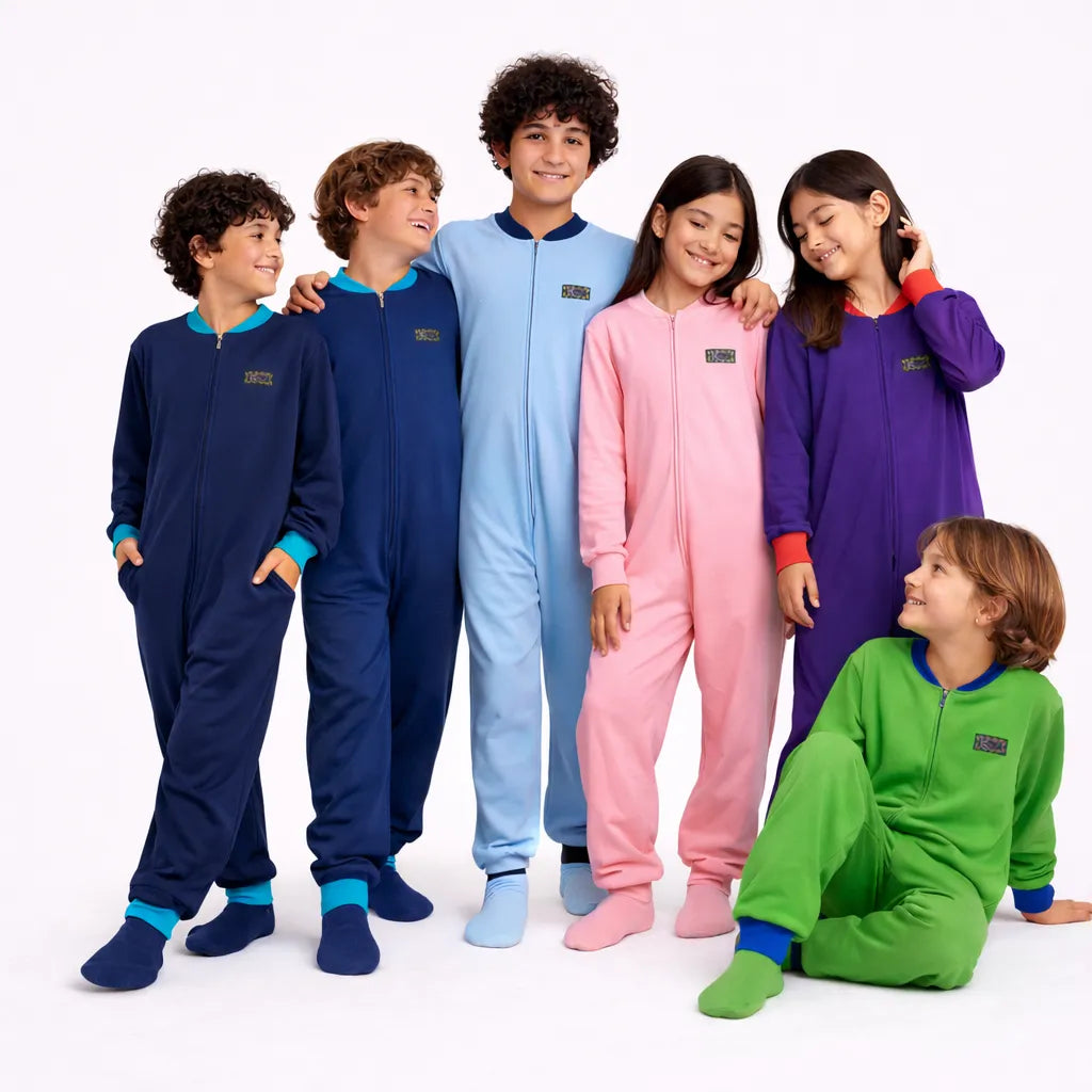 Enteritos de algodon niño pijama con patitas niña chile 