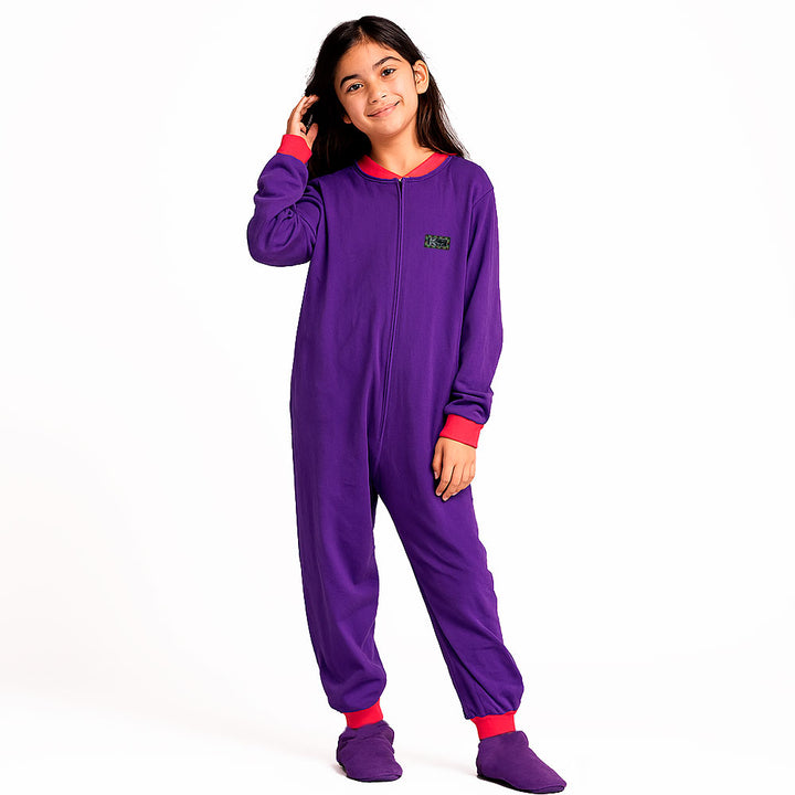 Pijama Infantil Algodón (Enterito) MORADO (Tallas 10 y 12)