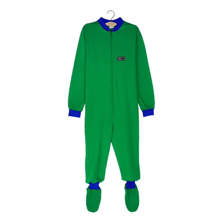 Pijama Infantil - Enterito de Algodón - Verde Heineken (Tallas 10 y 12)