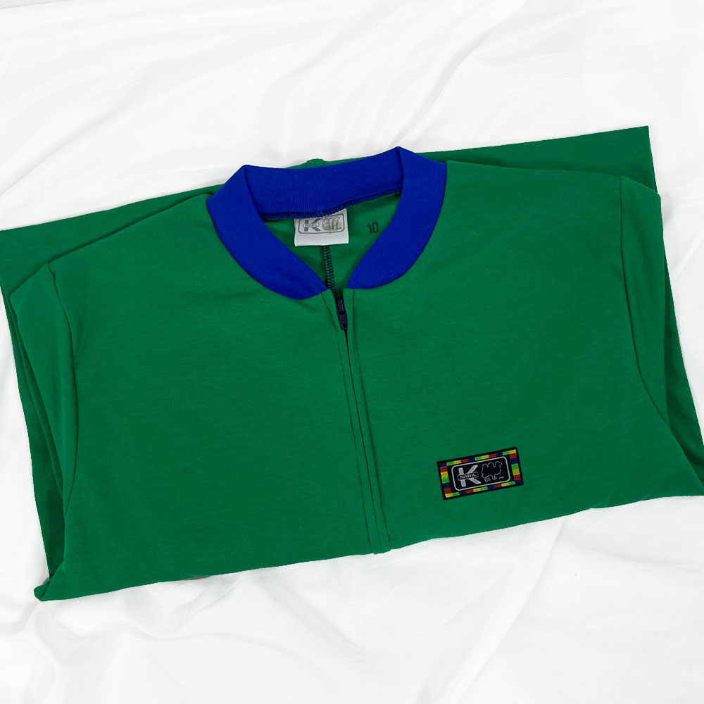 Pijama Infantil - Enterito de Algodón - Verde Heineken (Tallas 10 y 12)